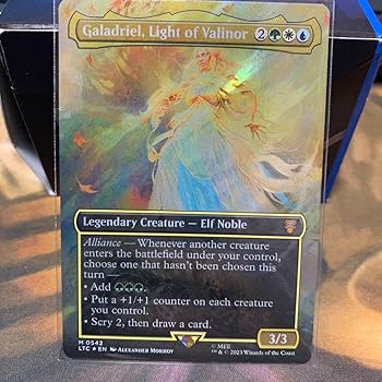 MTG Galadriel Light of Valinor マジック Galadriel, Light of Valinor (Borderless) | The Lord of the